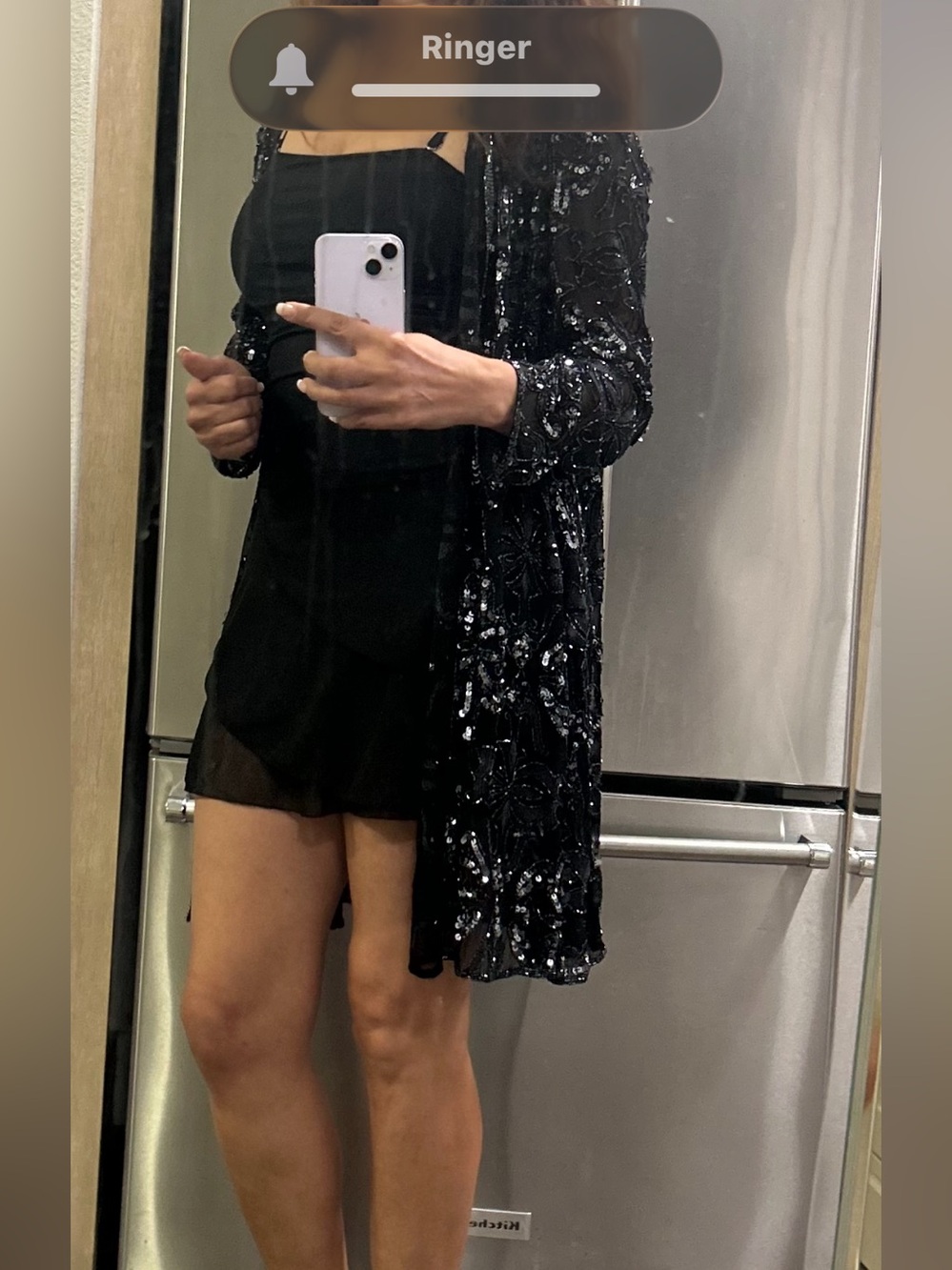 Blazer not included the black dress